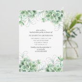 Waterverf succulenten vrijgezellenfeest. Cactus Kaart (Staand voorkant)