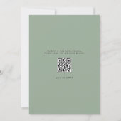 Waterverf Succulenten Zomer Baby shower QR Code Kaart (Achterkant)