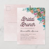 Waterverf Succulenten Zomer Baby shower Welkom Briefkaart (Voorkant / Achterkant)