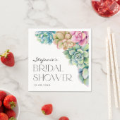 Waterverf Succulenten Zomer Bruiloftsfeest Servet (Insitu)