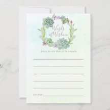 Waterverf Succulents Baby shower Mam Advice