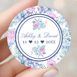 Waterverf Succulents Floral Cactus Wedding Favor Ronde Sticker<br><div class="desc">Waterverf Succulents Floral Cactus Wedding Favor Classic Round Sticker.</div>