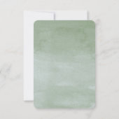 Waterverf Succulents Garden Wedding RSVP Card (Achterkant)