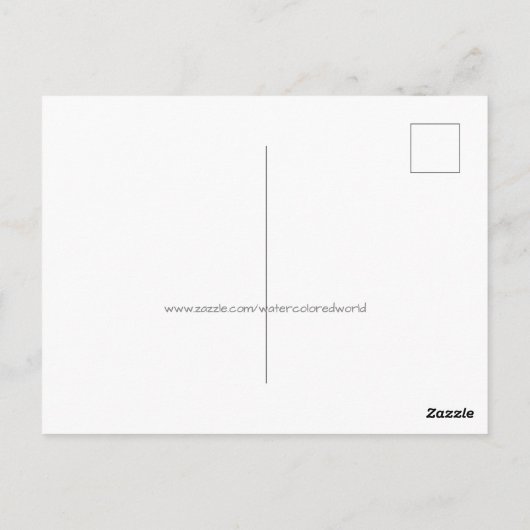 Waterverf Succulents Heart Hartelijk dank Briefkaa Briefkaart (Achterkant)