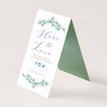 Waterverf Succulents Share the Love Wedding Sign