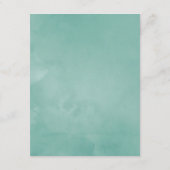 Waterverf Succulents Wedding Guest Details Informatiekaartje (Achterkant)