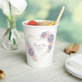 Waterverf Succulents Wedding Papieren Bekers