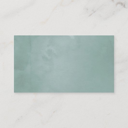 Waterverf Succulents Wedding Plaatskaartje (Achterkant)