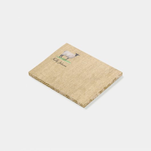 Waterverf Suffolk Sheep Post-it® Notes (Schuin)