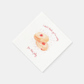 Waterverf Sufganiyot Jelly Donut Funny Hanukkah Servet (Hoek)