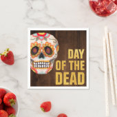 Waterverf Sugar Skull Dag van de Dode Halloween Servet (Insitu)