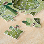 Waterverf suikerappel | Groen Legpuzzel (Zijkant)