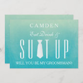 Waterverf Suitup Ik ben m'n huisvrouw Kaart (Voorkant / Achterkant)