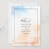 Waterverf Summer Beach Weddenschap Kaart (Voorkant)
