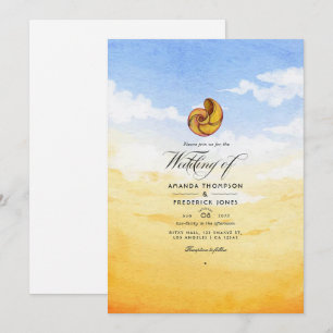 Waterverf Summer Beach Weddenschap Kaart