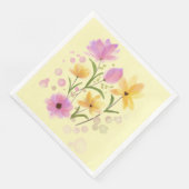 Waterverf Summer Bouquet Servet (Hoek)