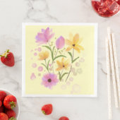 Waterverf Summer Bouquet Servet (Insitu)