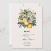  Waterverf Summer Citrus Wedding Kaart (Voorkant)