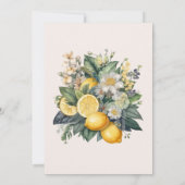  Waterverf Summer Citrus Wedding Kaart (Achterkant)