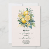  Waterverf Summer Citrus Wedding Kaart (Voorkant)