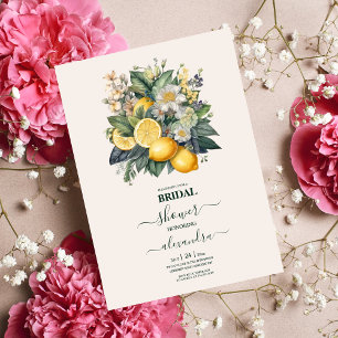  Waterverf Summer Citrus Wedding Kaart