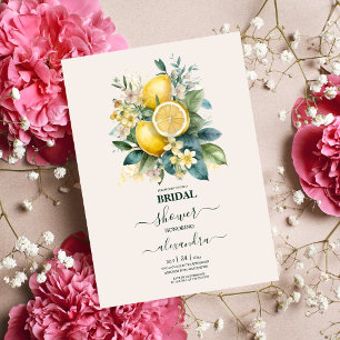 Waterverf Summer Citrus Wedding Kaart