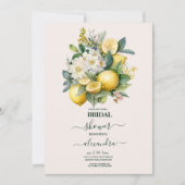  Waterverf Summer Citrus Wedding Kaart (Voorkant)