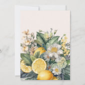  Waterverf Summer Citrus Wedding Kaart (Achterkant)