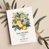  Waterverf Summer Citrus Wedding Save The Date