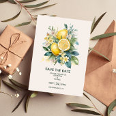  Waterverf Summer Citrus Wedding Save The Date