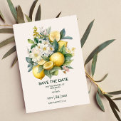  Waterverf Summer Citrus Wedding Save The Date