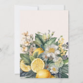  Waterverf Summer Citrus Wedding Save The Date (Achterkant)
