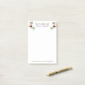 Waterverf Summer Flowers Colorful Illustration Post-it® Notes (Op bureau)