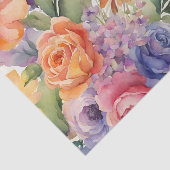 Waterverf Summer Flowers Tissuepapier (Detail)