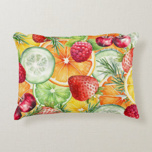Waterverf Summer Fruit Decor Accent Kussen