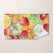 Waterverf Summer Fruit Decor Handdoek (Handdoek)