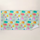 Waterverf Summer Patterned Strandlaken (Voorkant)