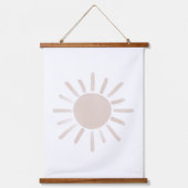 Waterverf Sun Boho Kinder Room Decor Hangend Wandkleed (Voorkant)