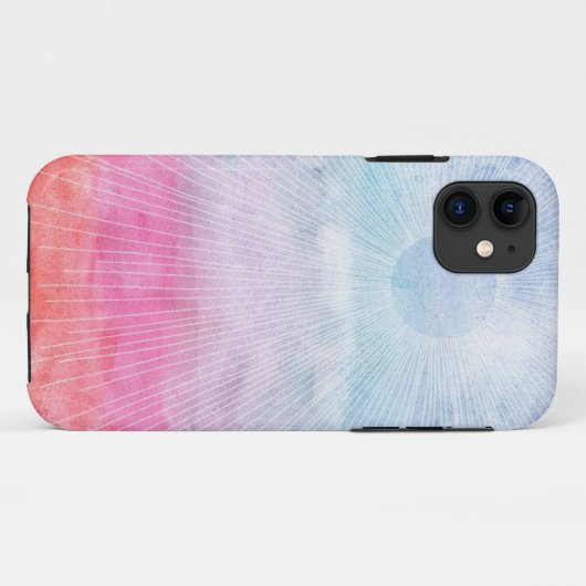 Waterverf Sun Case-Mate iPhone Case (Achterkant (horizontaal))