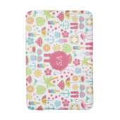 Waterverf Sun Flip Flop Summer Beach Thed Badmat (Voorkant Verticaal)