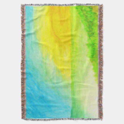 waterverf "Sundown Borderline" Deken (Voorkant Verticaal)