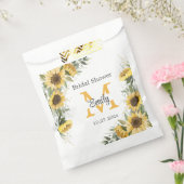 Waterverf Sunflower Greenery Vrijgezellenfeest Bedankzakje (Gezegeld)