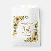 Waterverf Sunflower Greenery Vrijgezellenfeest Bedankzakje (Voorkant)