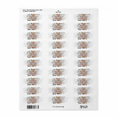 Waterverf Sunflower Rustic Return Address Label (Full Sheet)
