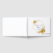 Waterverf Sunflower Rustic Wedding Gastenboek (Volledig)