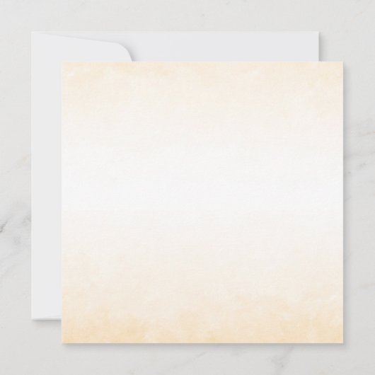 Waterverf Sunflower Square trouwuitnodiging (Achterkant)