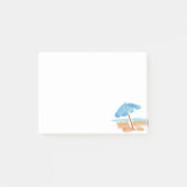 Waterverf Sunny Beach Zomer Zee Post-it® Notes (Voorkant)