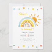 Waterverf Sunny Boho Regenboogkinderen Birthday Kaart (Voorkant)
