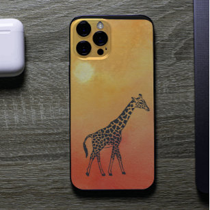 Waterverf Sunrise Giraffe Case-Mate iPhone Case
