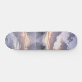 Waterverf Sunrise - Serene Misty Mountain Lake Persoonlijk Skateboard (Horizontaal)
